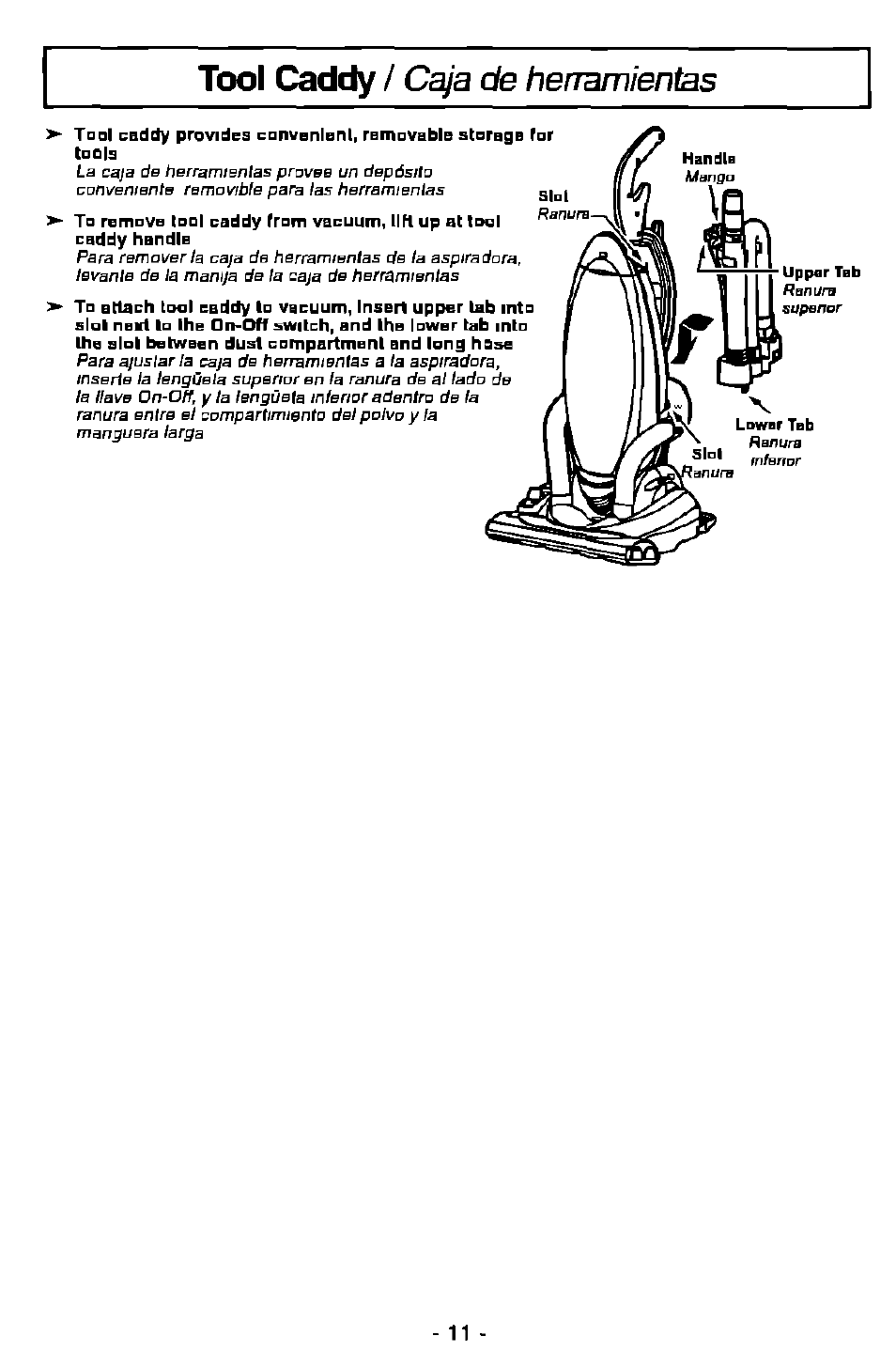 Panasonic MC-V7501 User Manual | Page 11 / 28