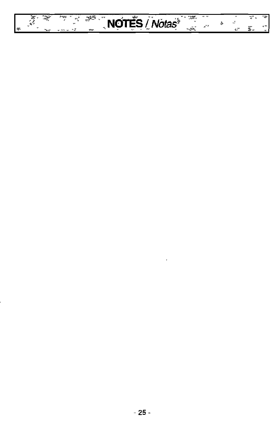 Panasonic MC-V7501 User Manual | Page 25 / 28