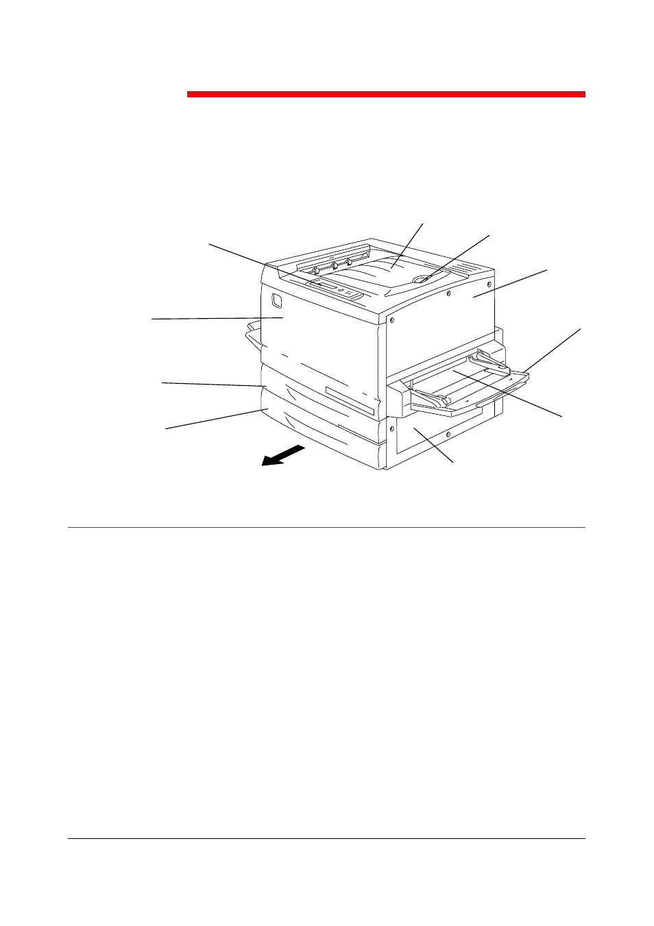 Ch 2 getting to know the dp-c106, Printer, front view, Getting to know the dp-c106 -1 | Printer, front view -1, If the dp-c106 was installed for you, go to, Chapter 2. getting to know the, Dp-c106, Getting to know, The dp-c106, Getting to know the dp-c106 | Panasonic DP-C106 User Manual | Page 102 / 144