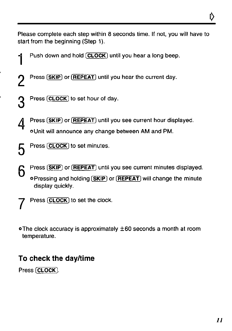 Panasonic KX-TM90-B User Manual | Page 11 / 36