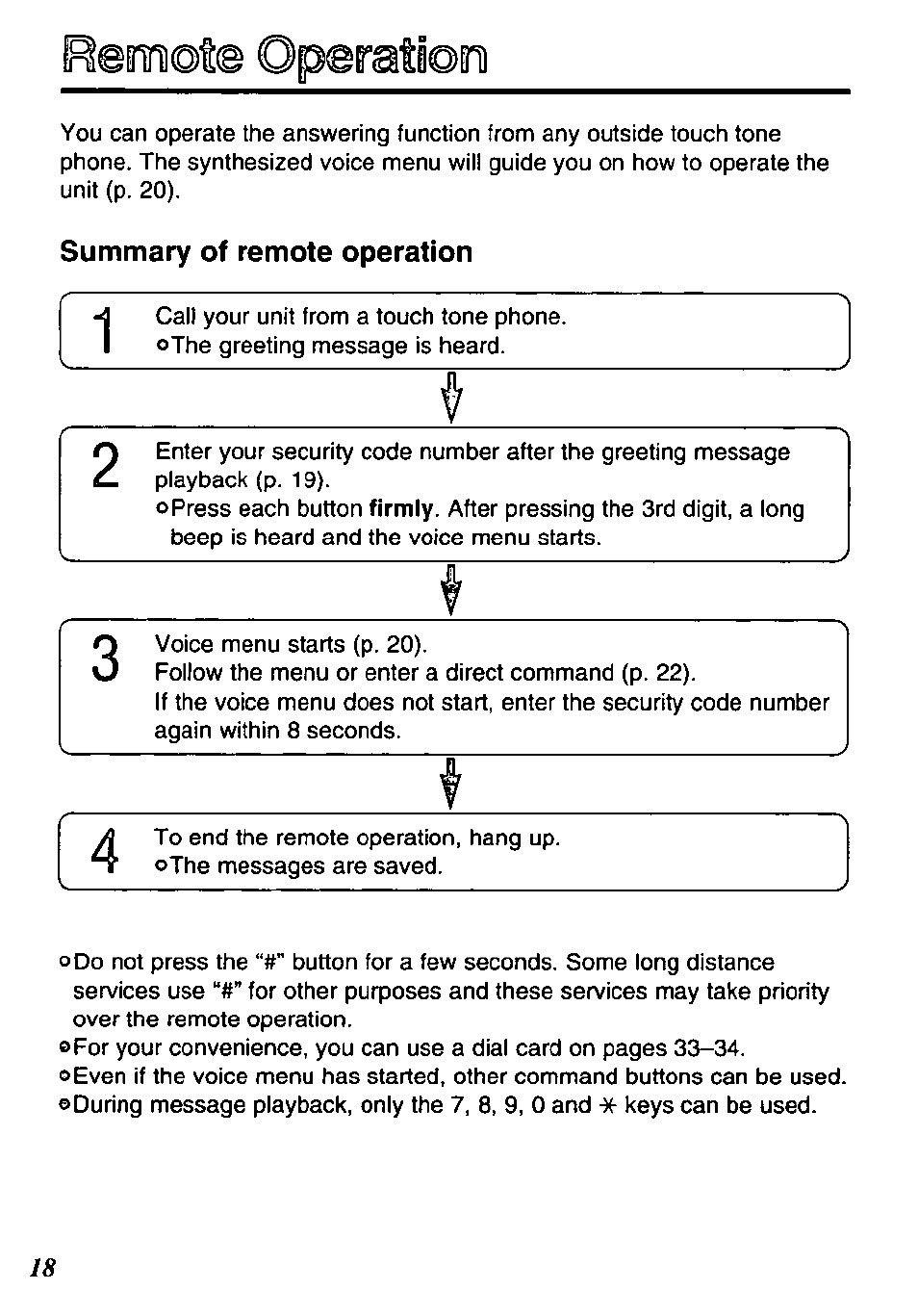 Iem©te operationi | Panasonic KX-TM90-B User Manual | Page 18 / 36