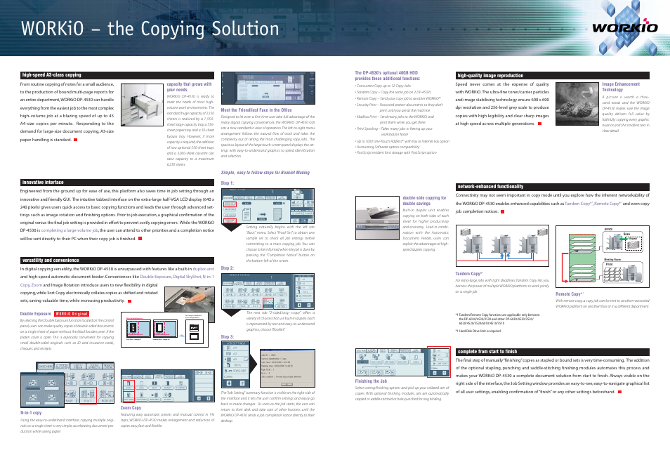 Workio – the copying solution | Panasonic WORKIO DP-4530 User Manual | Page 3 / 6