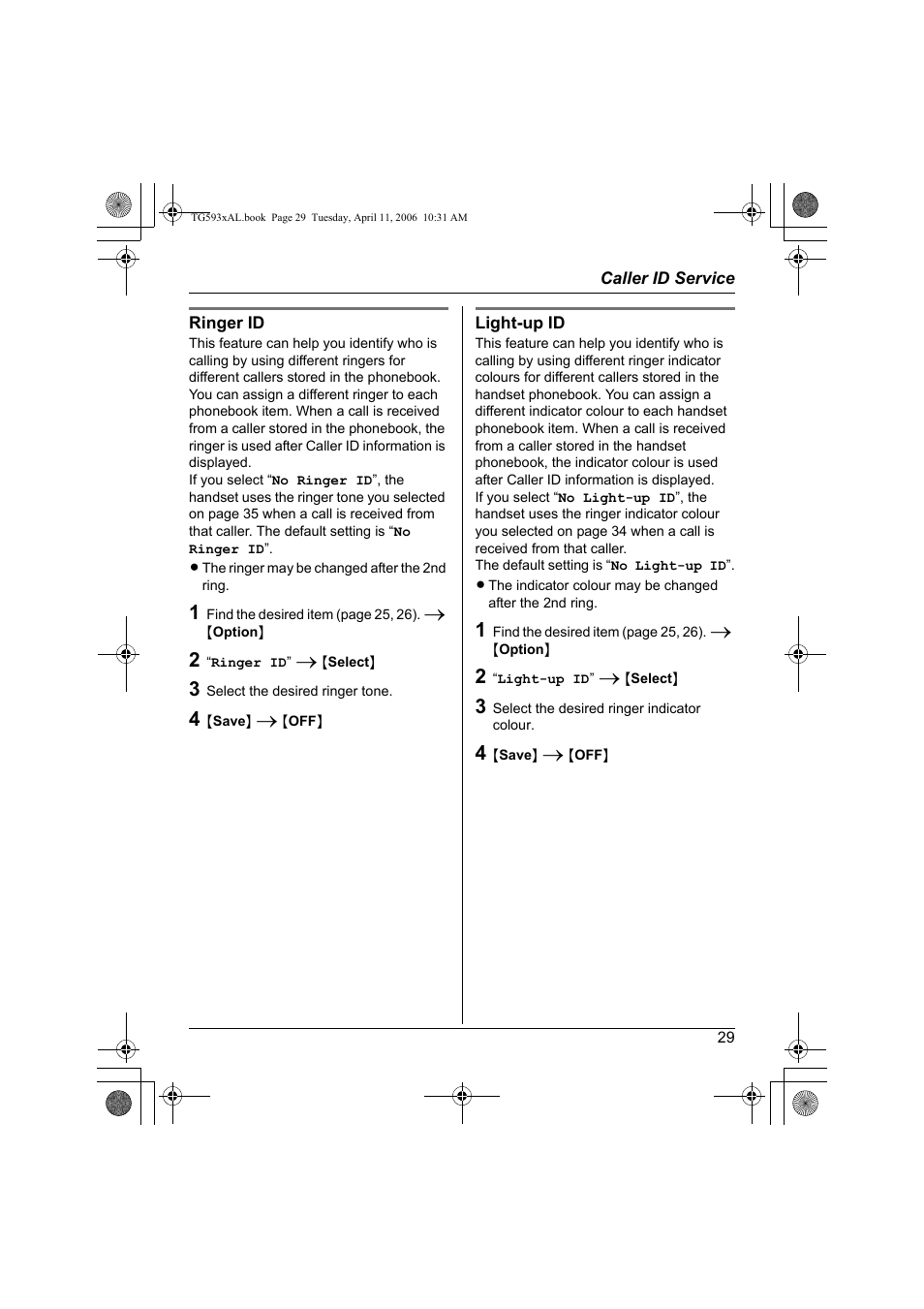 Panasonic KX-TG5932AL User Manual | Page 29 / 60