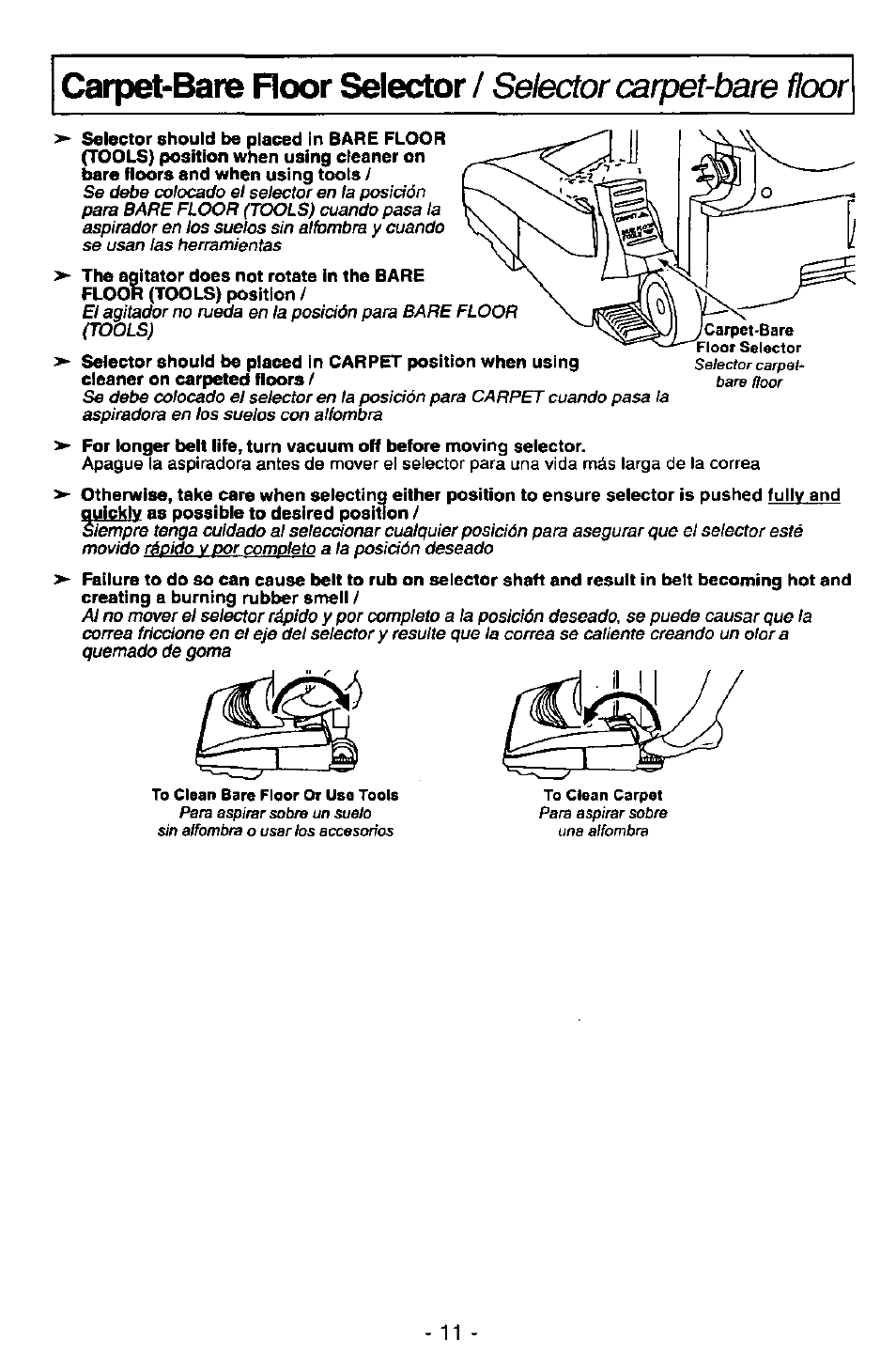 Panasonic QUICKDRAW MC-V7399 User Manual | Page 11 / 28