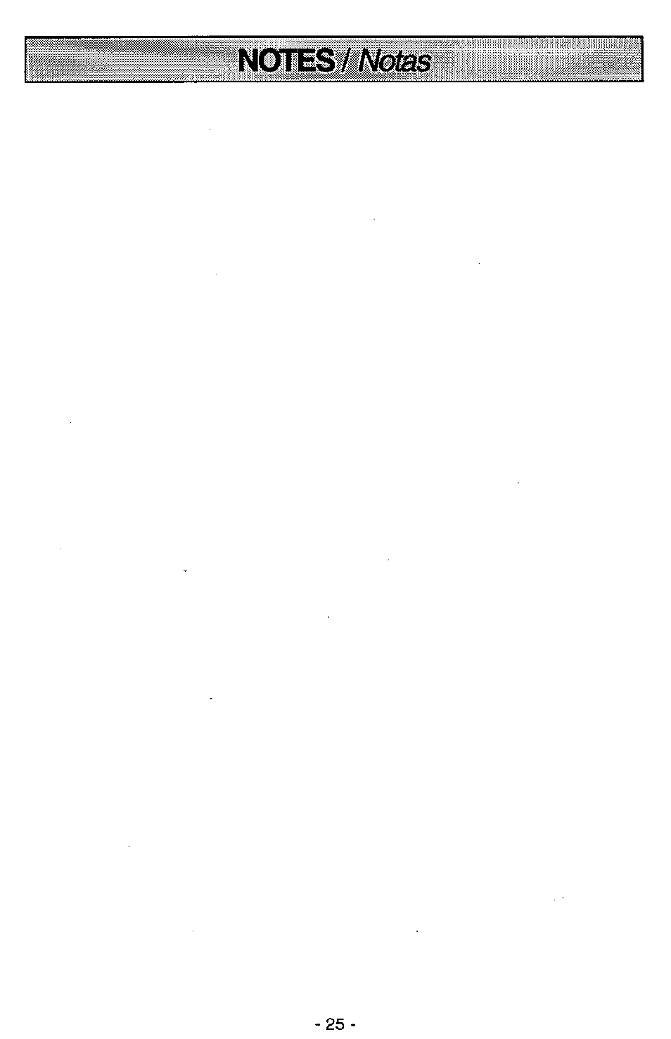 Panasonic QUICKDRAW MC-V7399 User Manual | Page 25 / 28