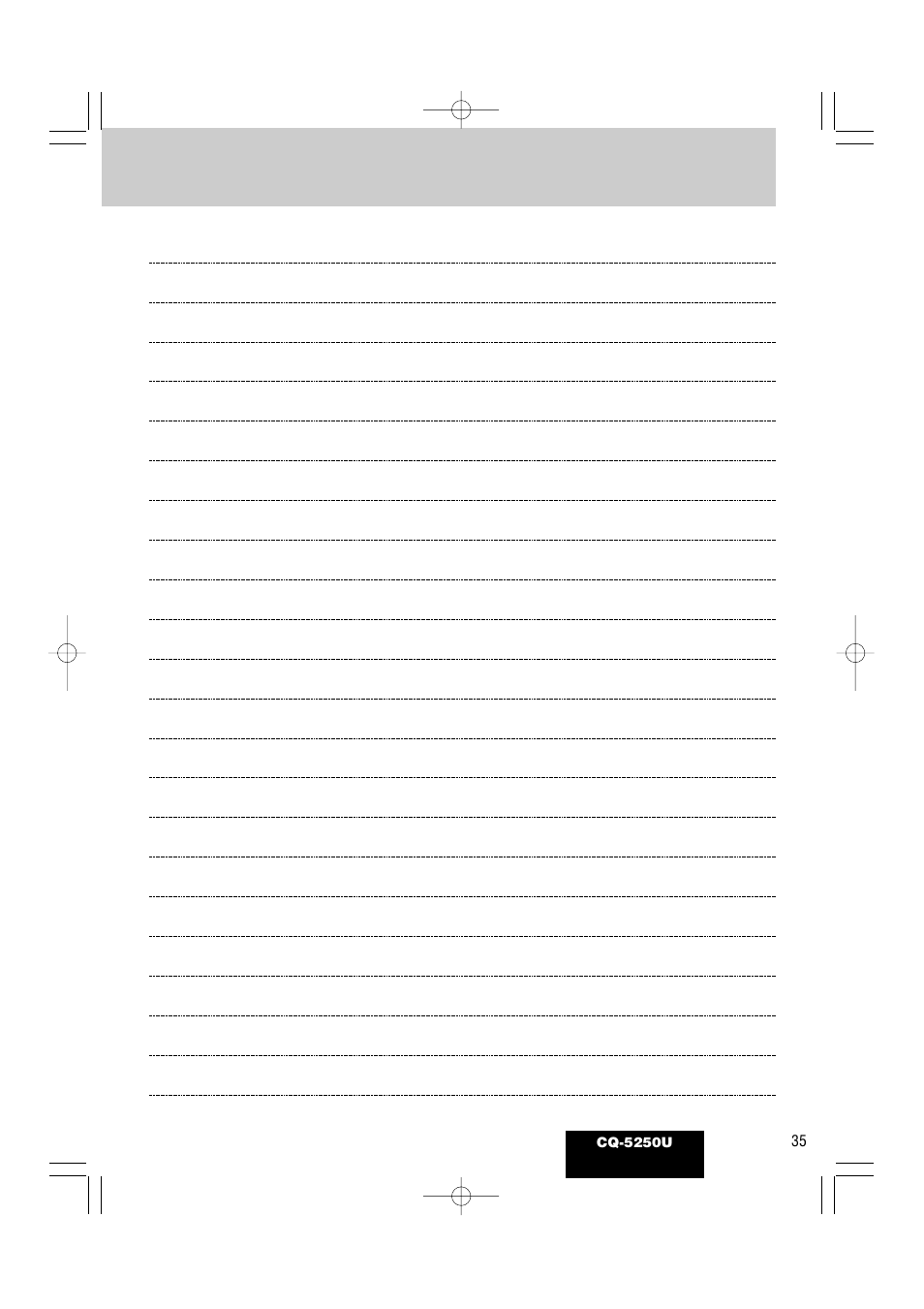 Panasonic CQ-5250U User Manual | Page 35 / 36