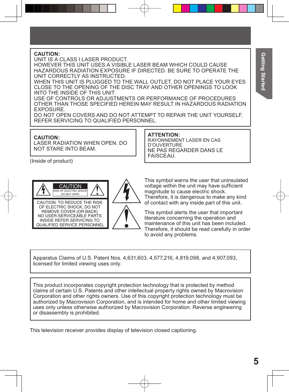 Panasonic PV DF2004 User Manual | Page 5 / 84