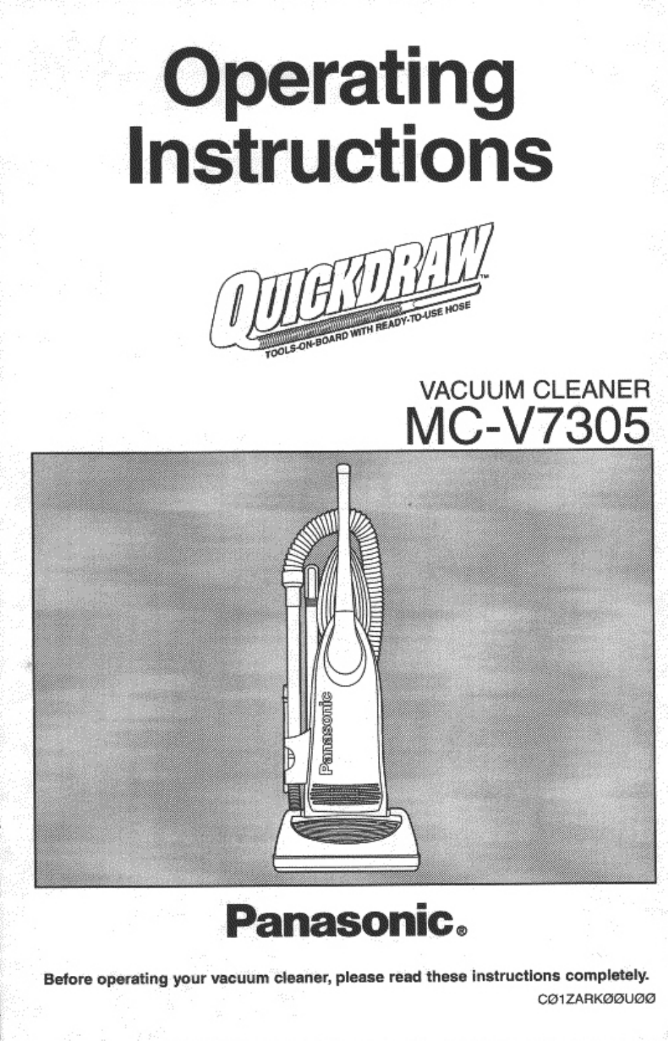 Panasonic MC-V7305 User Manual | 40 pages