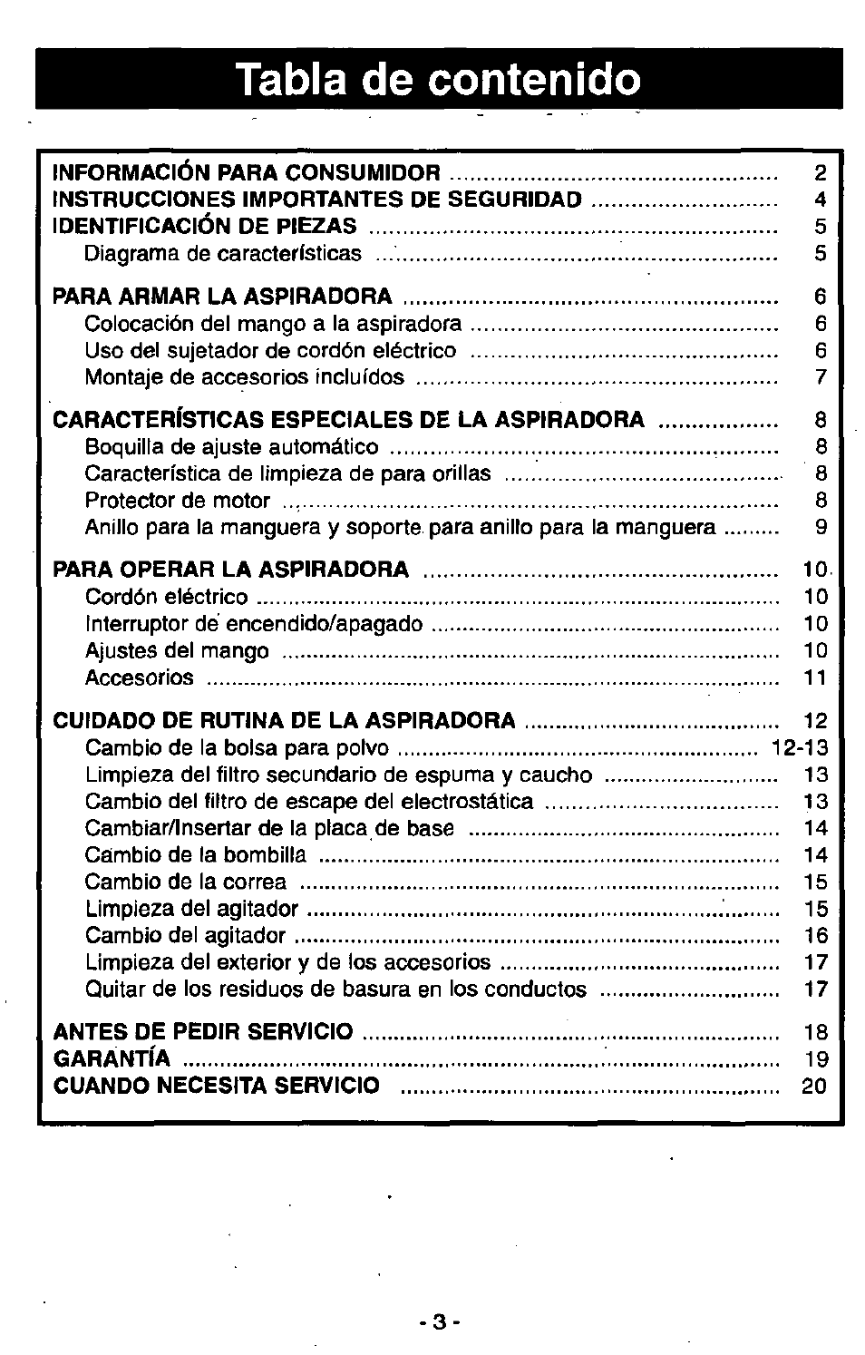 Panasonic MC-V7305 User Manual | Page 23 / 40