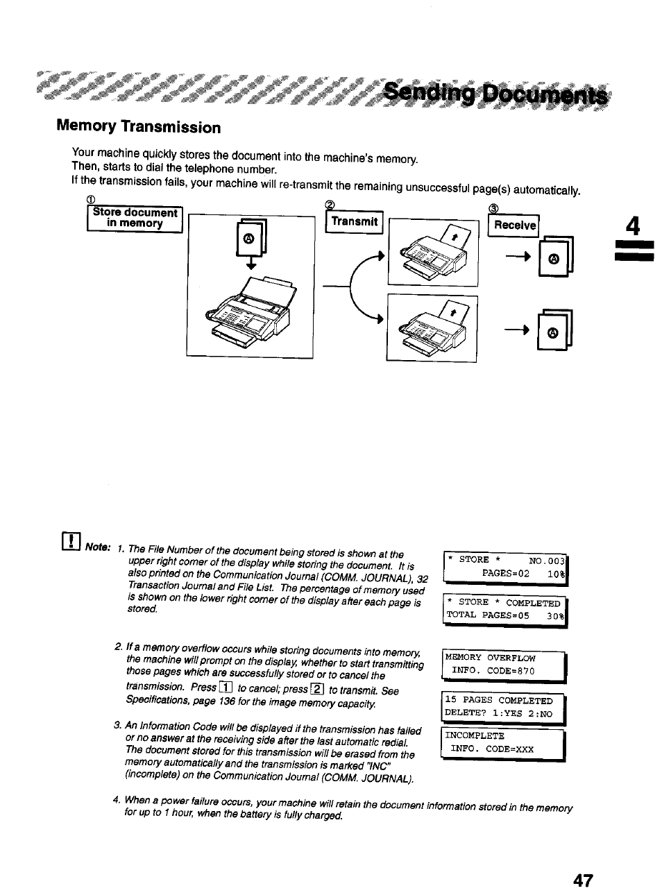 Panasonic Panafax UF-322 User Manual | Page 47 / 154