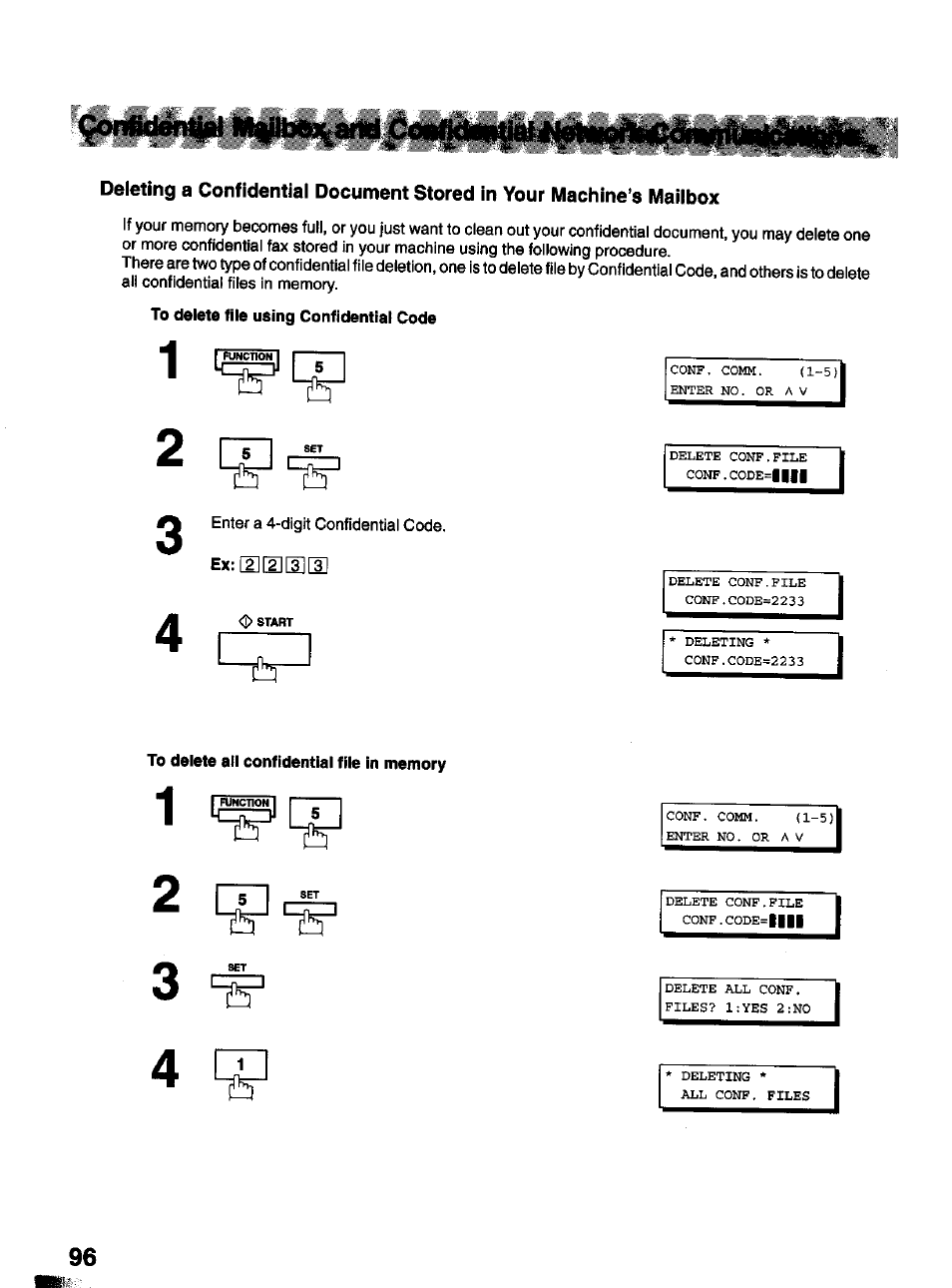 Panasonic Panafax UF-322 User Manual | Page 96 / 154