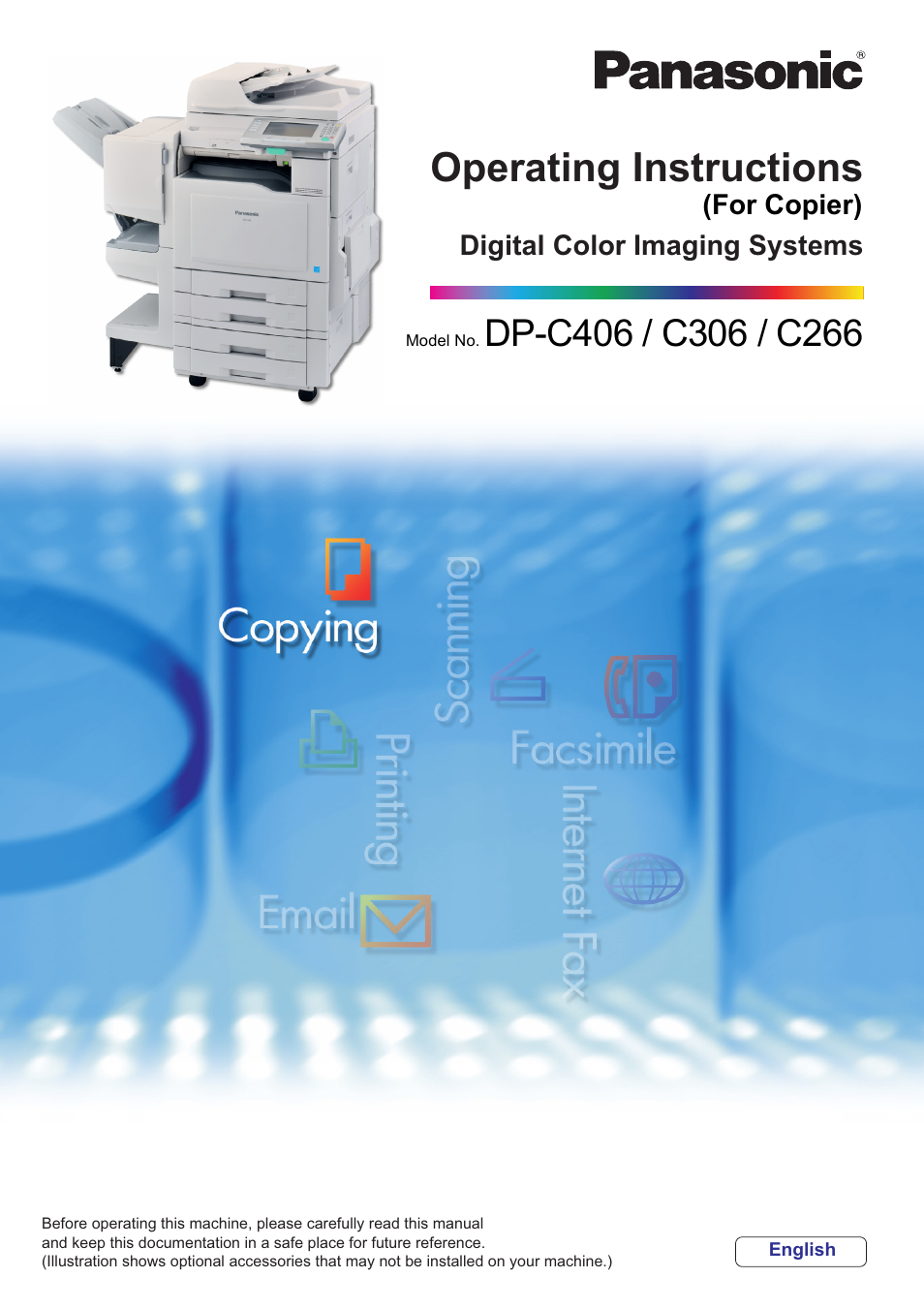 Panasonic DP-C406 User Manual | 112 pages
