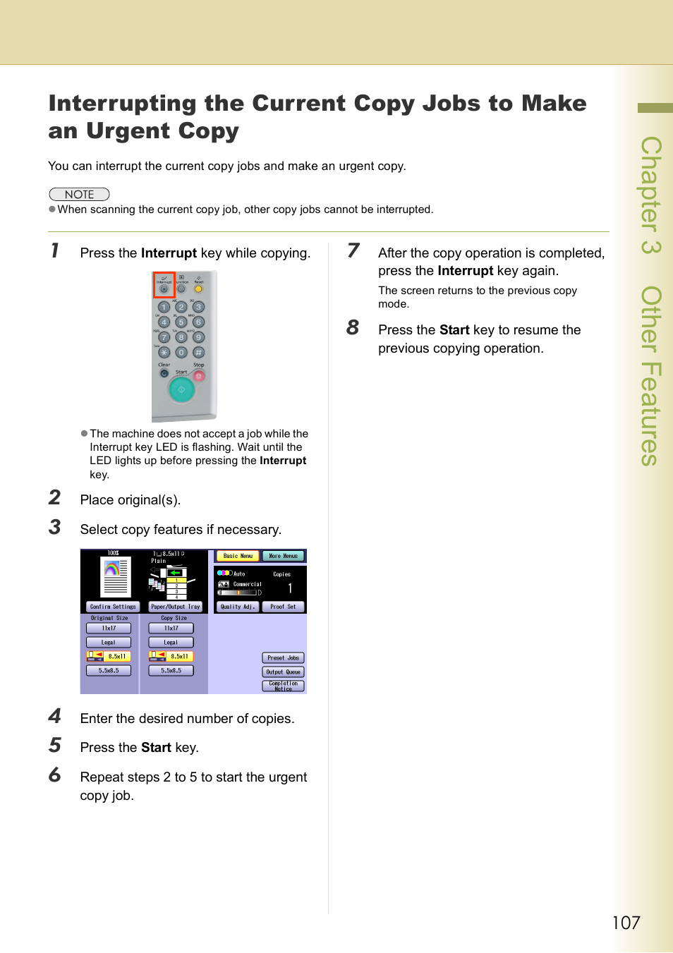 Chap te r 3 oth er fea tur es | Panasonic DP-C406 User Manual | Page 107 / 112