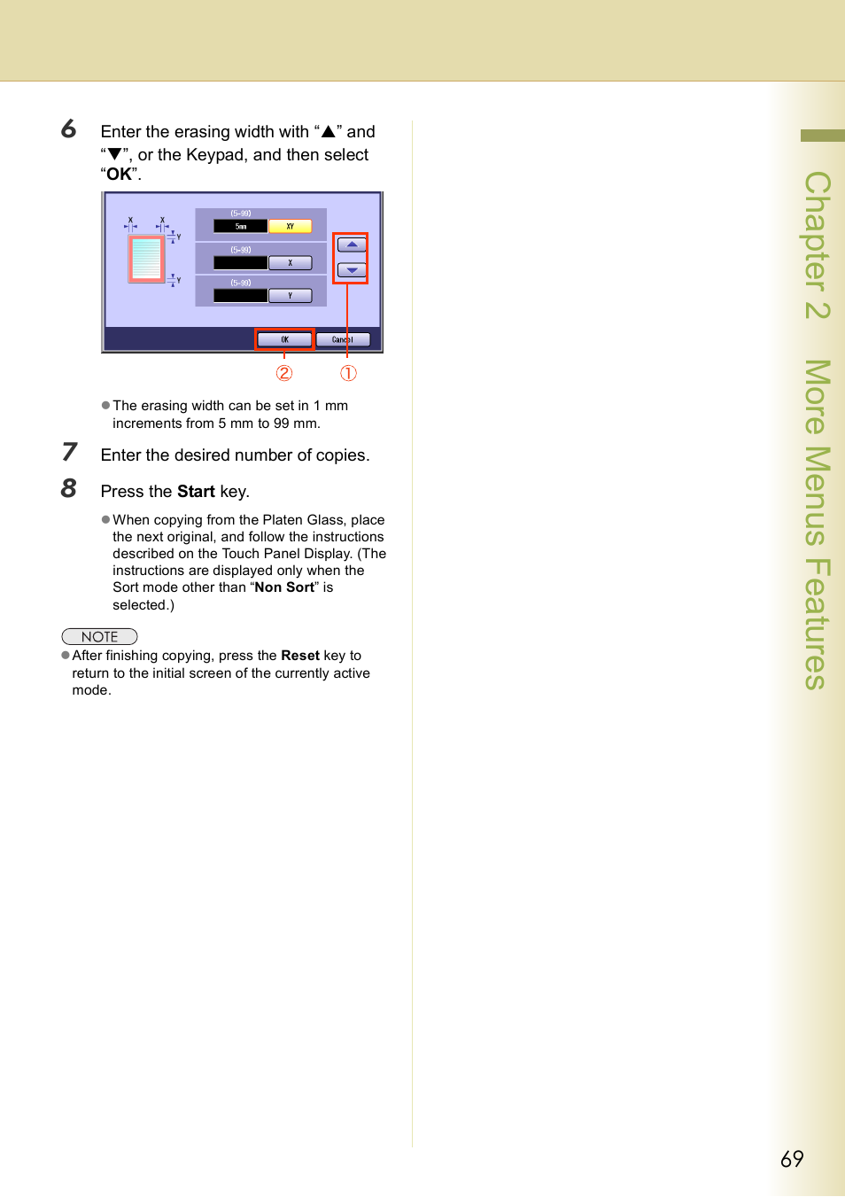 Chap te r 2 mo re m e nu s f eat ur es | Panasonic DP-C406 User Manual | Page 69 / 112