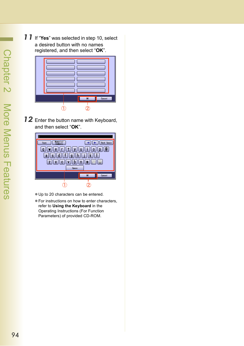 Chap te r 2 mo re m e nu s f eat ur es | Panasonic DP-C406 User Manual | Page 94 / 112