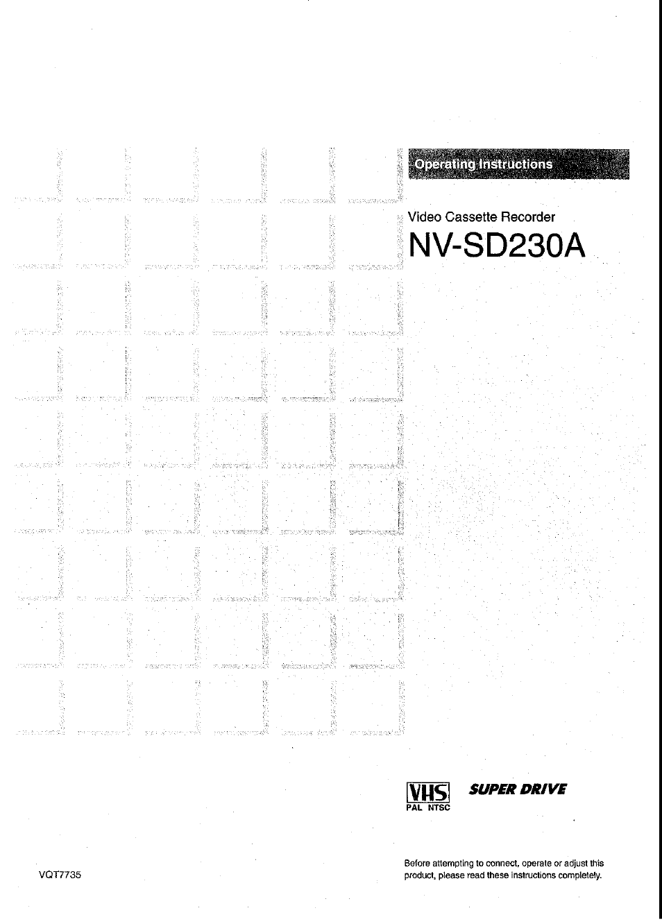 Panasonic NV-SD230A User Manual | 32 pages