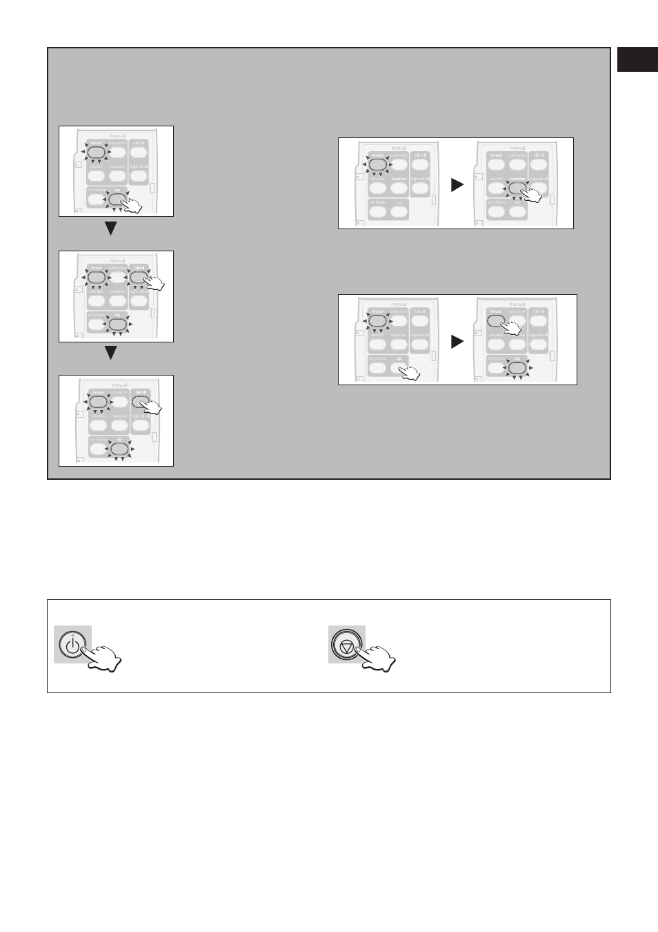 Combining massages, Changing massage types | Panasonic EP1080 User Manual | Page 15 / 18