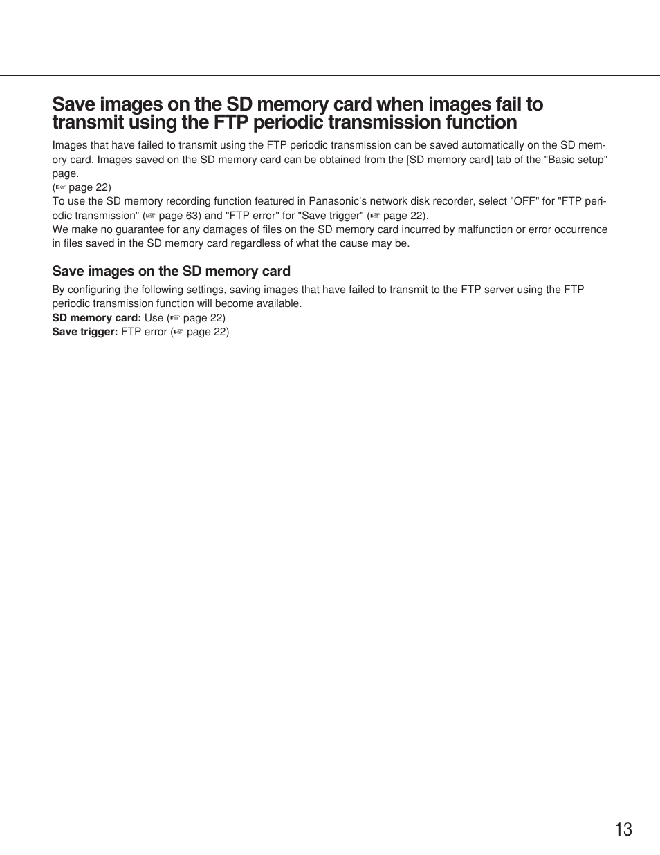 Panasonic WV-NS202 User Manual | Page 13 / 79