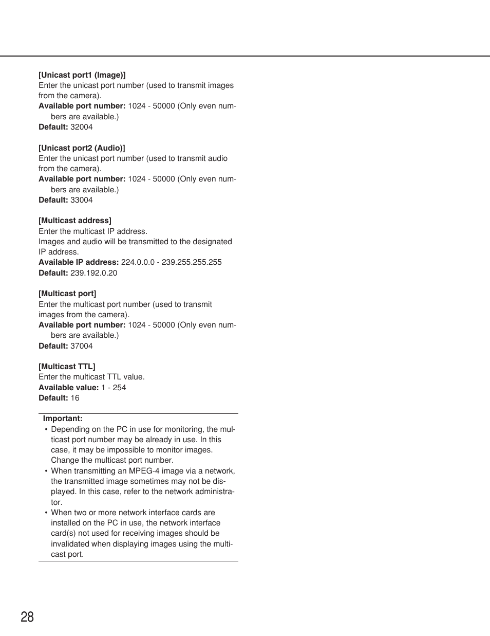 Panasonic WV-NS202 User Manual | Page 28 / 79