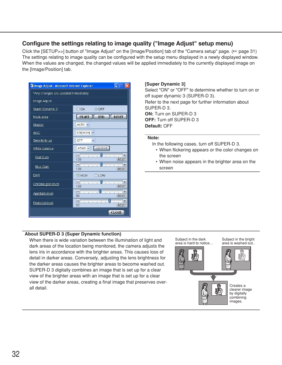 Panasonic WV-NS202 User Manual | Page 32 / 79