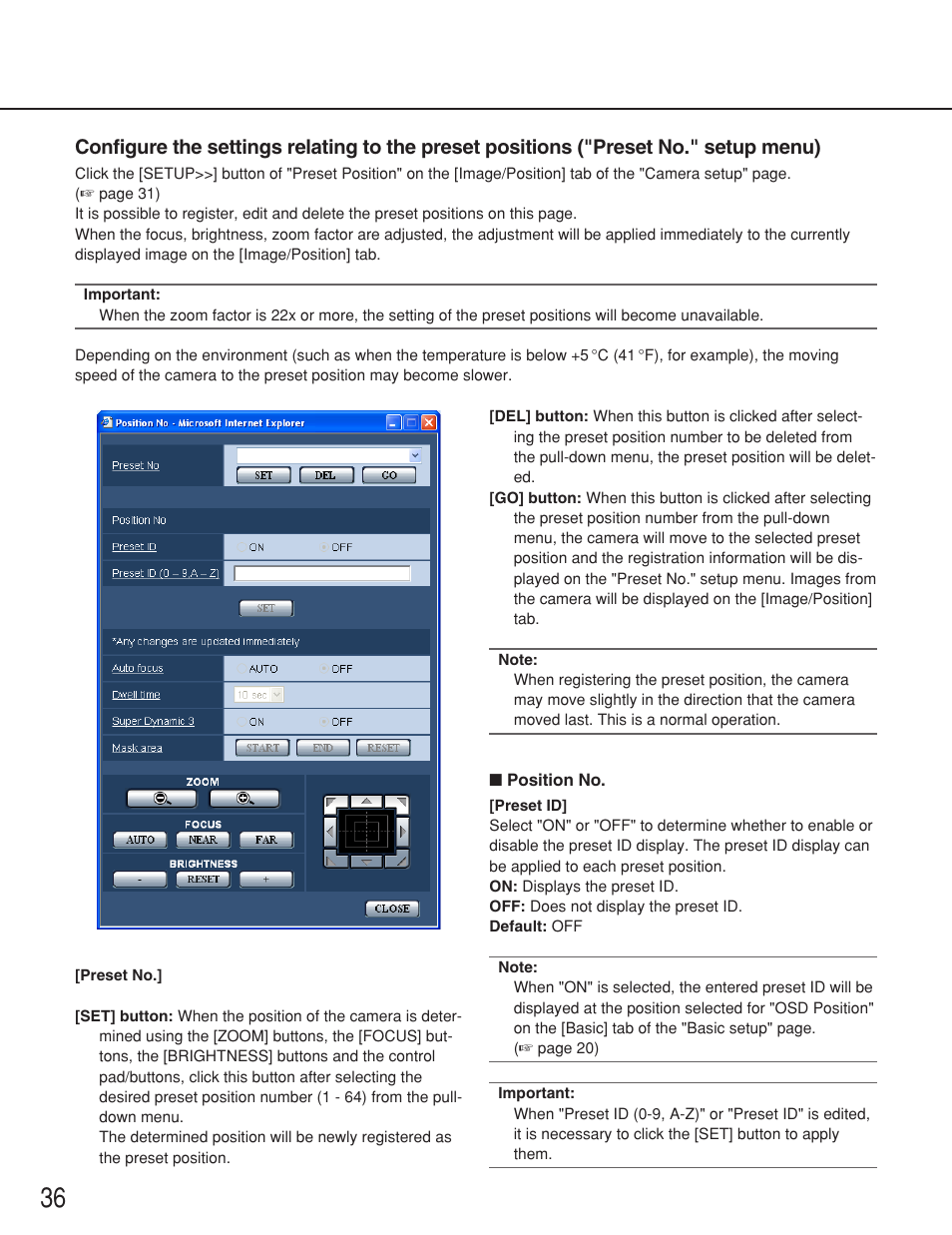 Panasonic WV-NS202 User Manual | Page 36 / 79