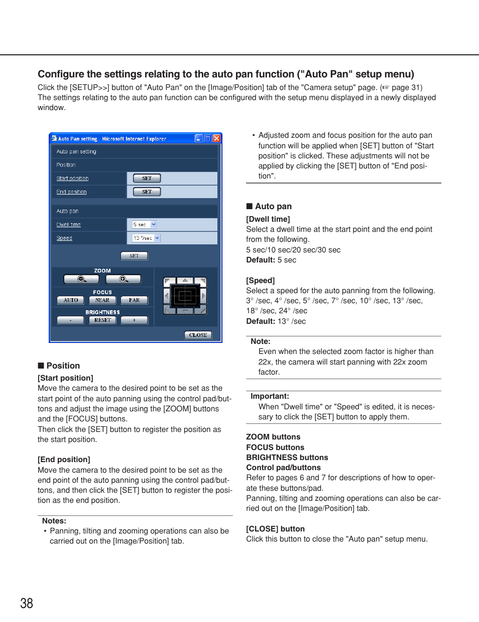 Panasonic WV-NS202 User Manual | Page 38 / 79