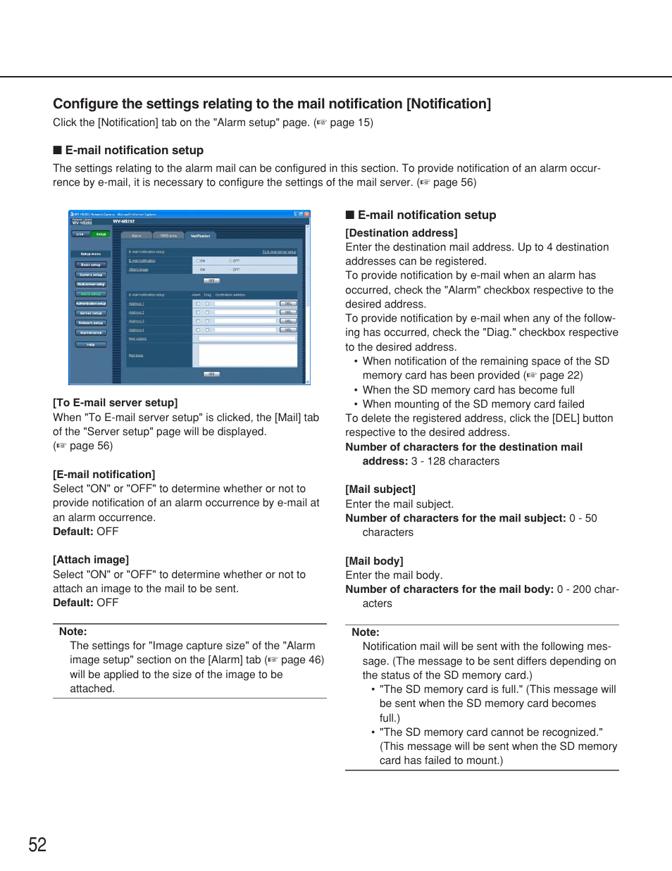 Panasonic WV-NS202 User Manual | Page 52 / 79