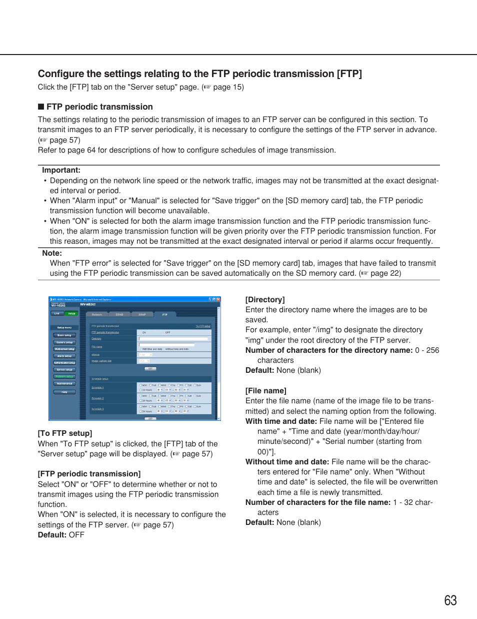 Panasonic WV-NS202 User Manual | Page 63 / 79