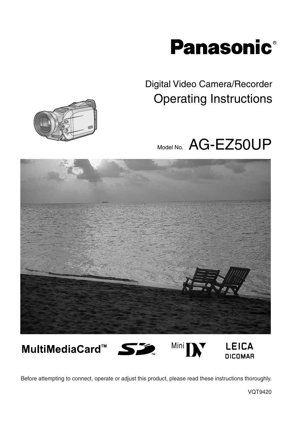 Panasonic AG-EZ50UP User Manual | 58 pages