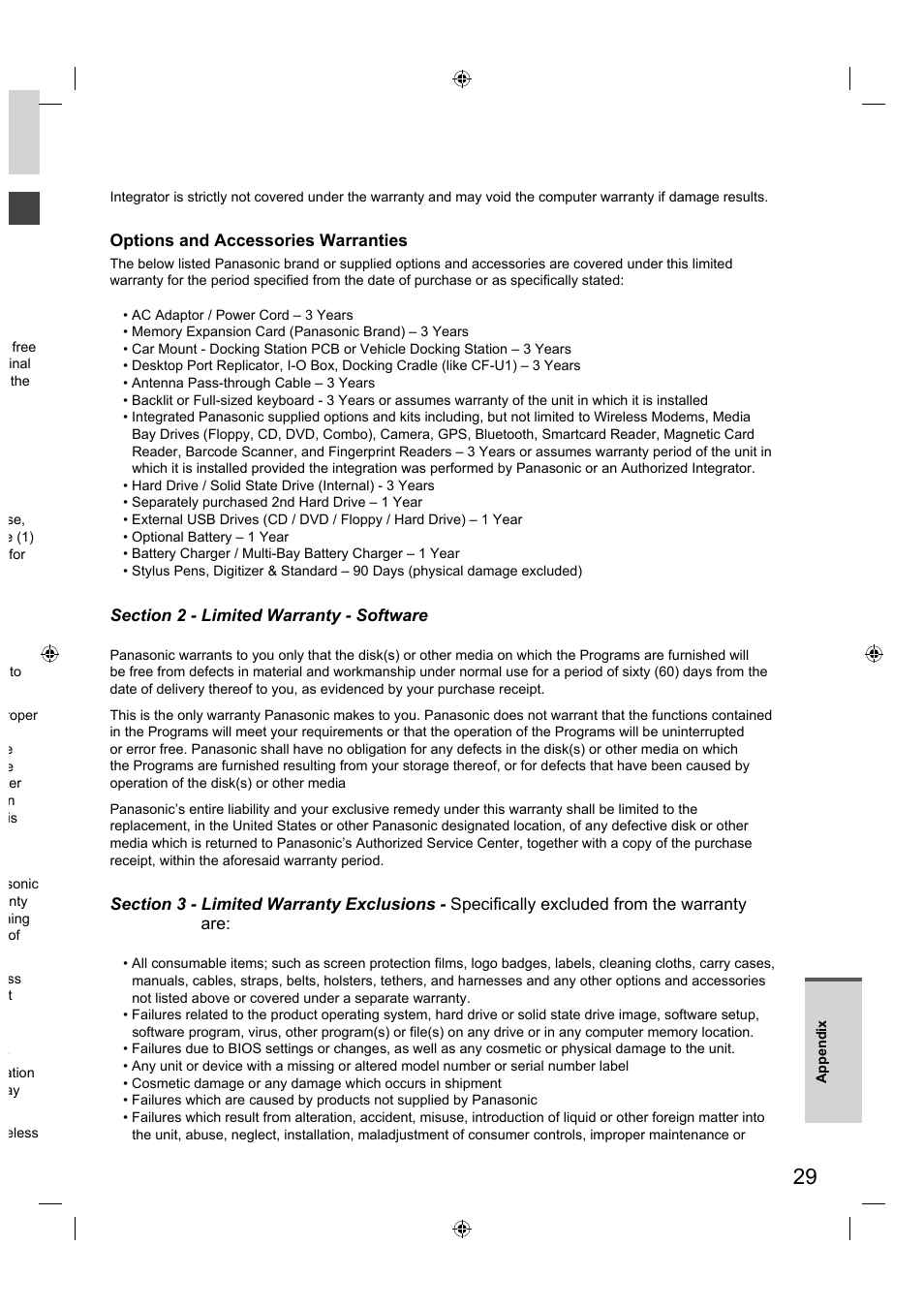 Panasonic FZ-A1 series User Manual | Page 29 / 40