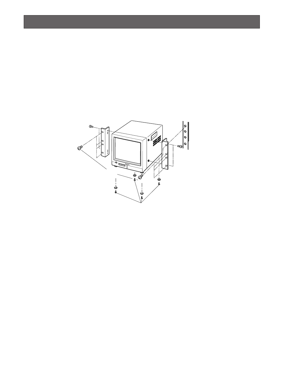Installation, Mounting in a rack | Panasonic WV-BM1790 User Manual | Page 7 / 9