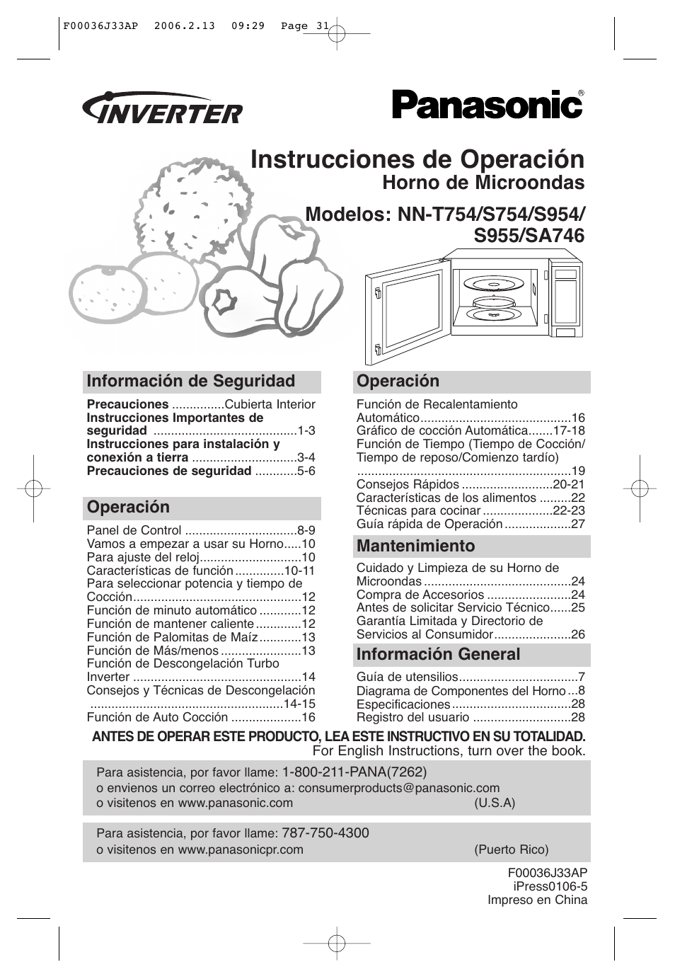Panasonic S955 User Manual | Page 31 / 60