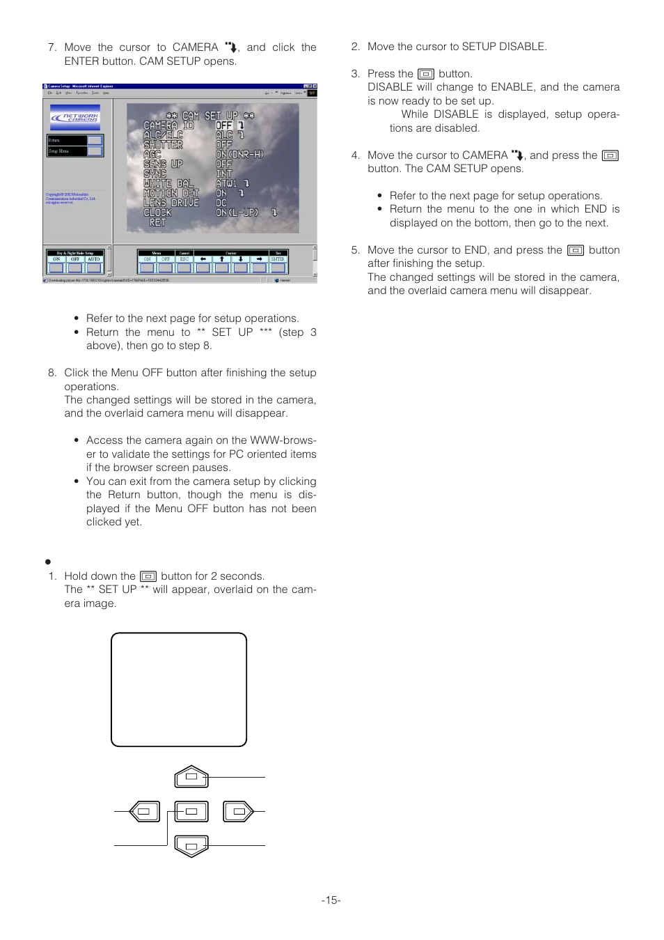 Panasonic WV-NP472 User Manual | Page 15 / 47