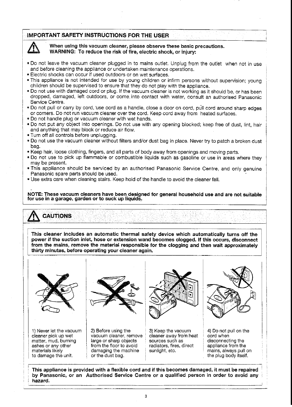 Panasonic MC-E871 User Manual | Page 3 / 8