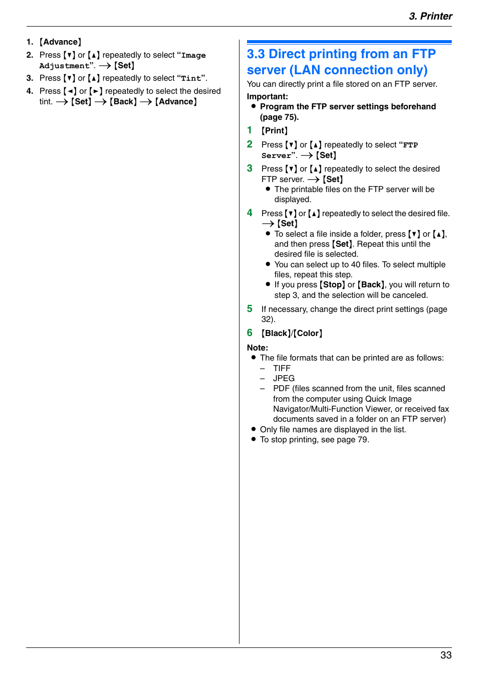 Panasonic DPMC210 User Manual | Page 33 / 128