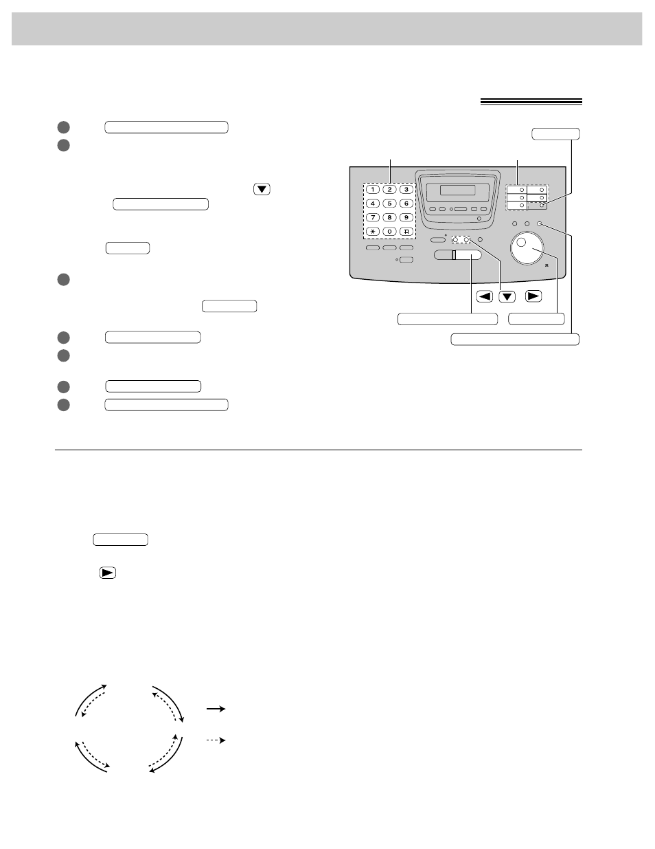 Selección de caracteres con jog dial | Panasonic KX-FP270 User Manual | Page 132 / 144