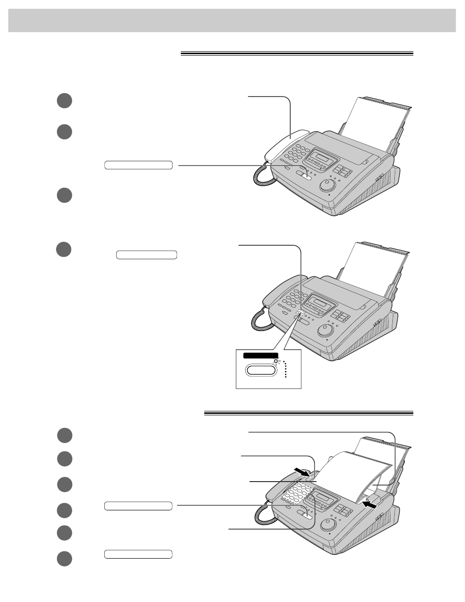 Comienzo rápido en español, Reciviendo un fax, Para hacer una copia | Panasonic KX-FP270 User Manual | Page 136 / 144