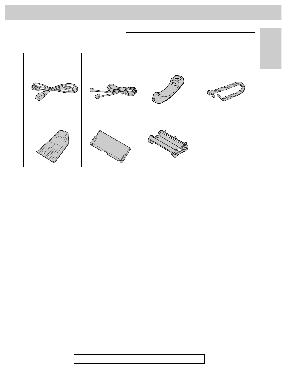 Accessories, Included accessories | Panasonic KX-FP270 User Manual | Page 17 / 144