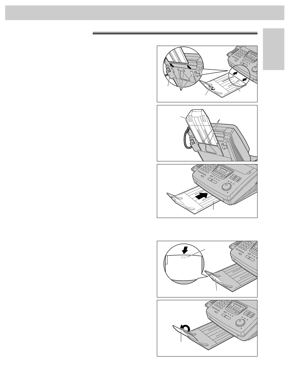 Setup, Paper stacker, Using legal size paper | Panasonic KX-FP270 User Manual | Page 25 / 144