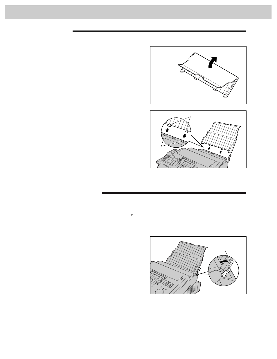 Setup, Paper tray, Recording paper | Panasonic KX-FP270 User Manual | Page 26 / 144