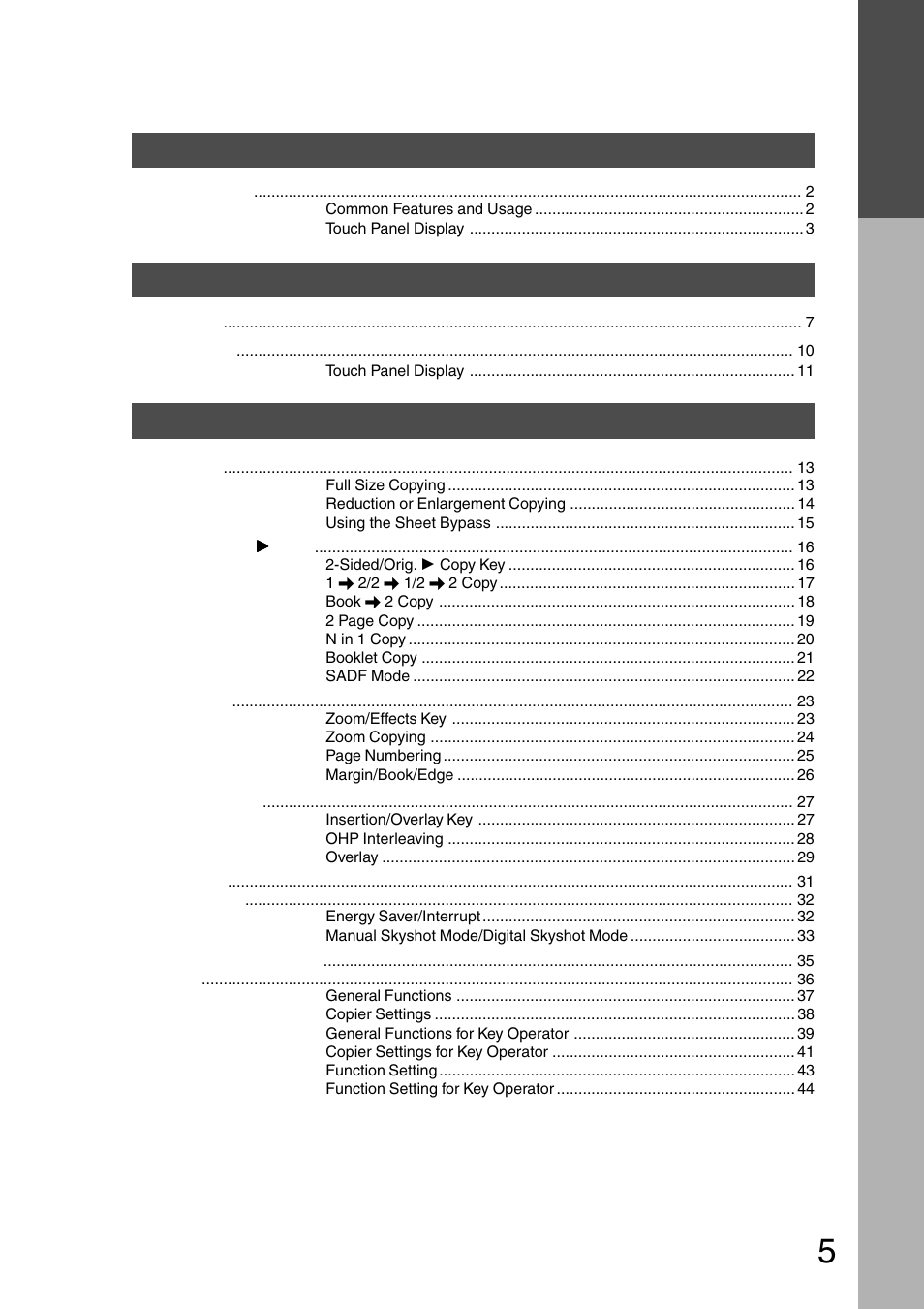 Panasonic DP-2500 User Manual | Page 5 / 73