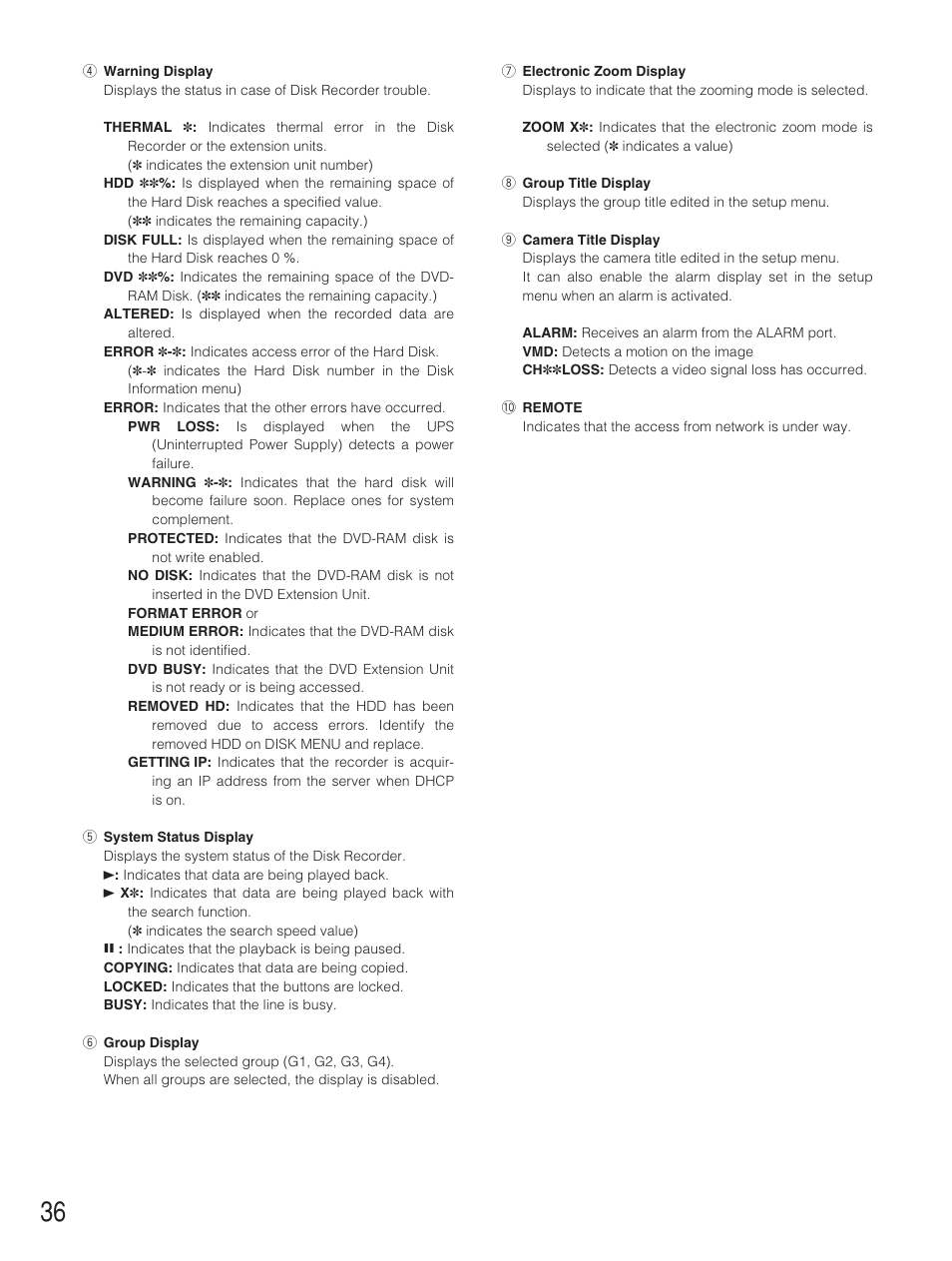Panasonic WJ-HD500B User Manual | Page 36 / 104