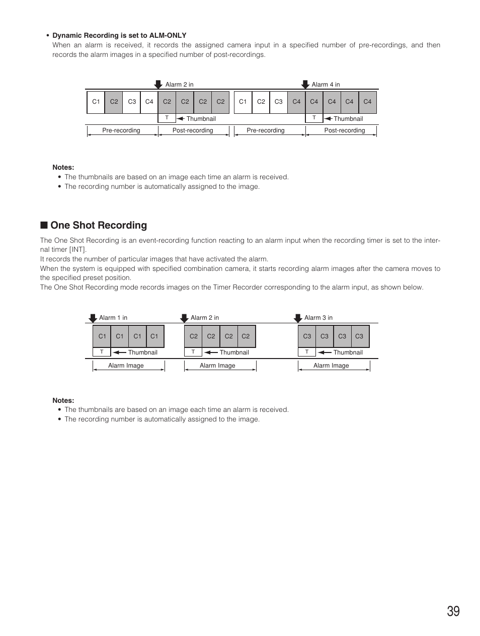 One shot recording | Panasonic WJ-HD500B User Manual | Page 39 / 104