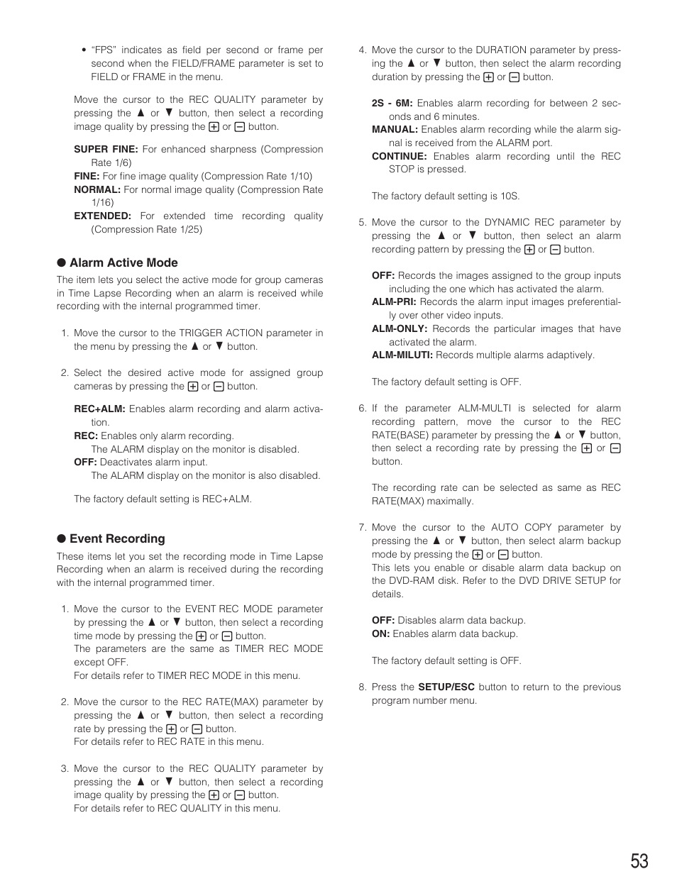 Panasonic WJ-HD500B User Manual | Page 53 / 104