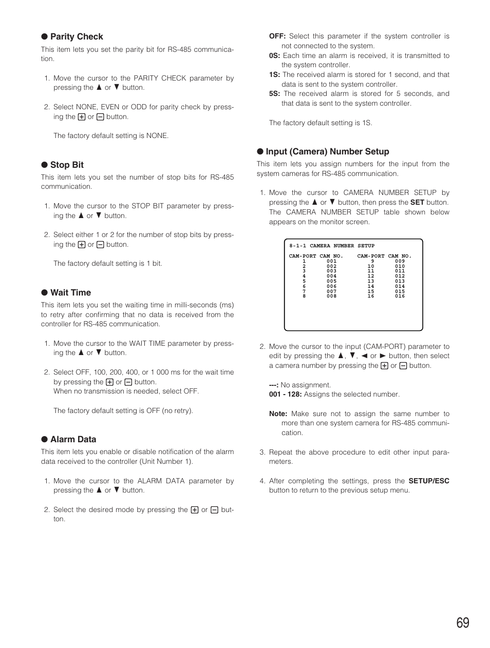 Panasonic WJ-HD500B User Manual | Page 69 / 104