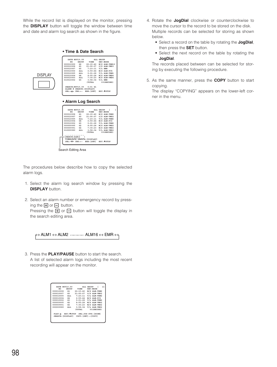 Panasonic WJ-HD500B User Manual | Page 98 / 104