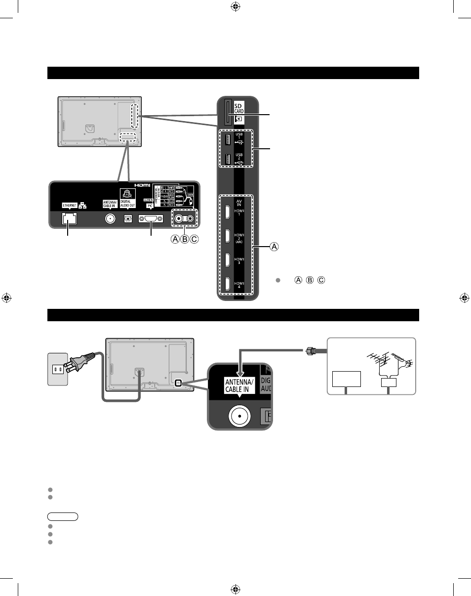 Connections | Panasonic 47/55 CLASS 1080P LCD HDTV TC-47LE54 User Manual | Page 11 / 24