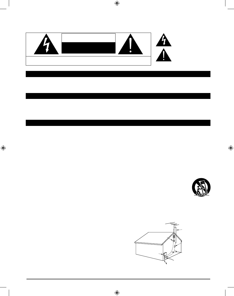 Safety precautions, Caution | Panasonic 47/55 CLASS 1080P LCD HDTV TC-47LE54 User Manual | Page 4 / 24