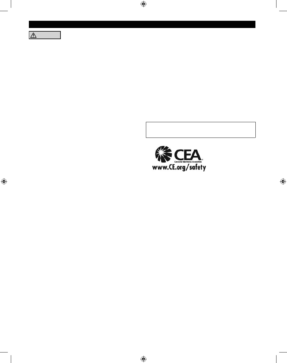 Cea child safety notices | Panasonic 47/55 CLASS 1080P LCD HDTV TC-47LE54 User Manual | Page 7 / 24