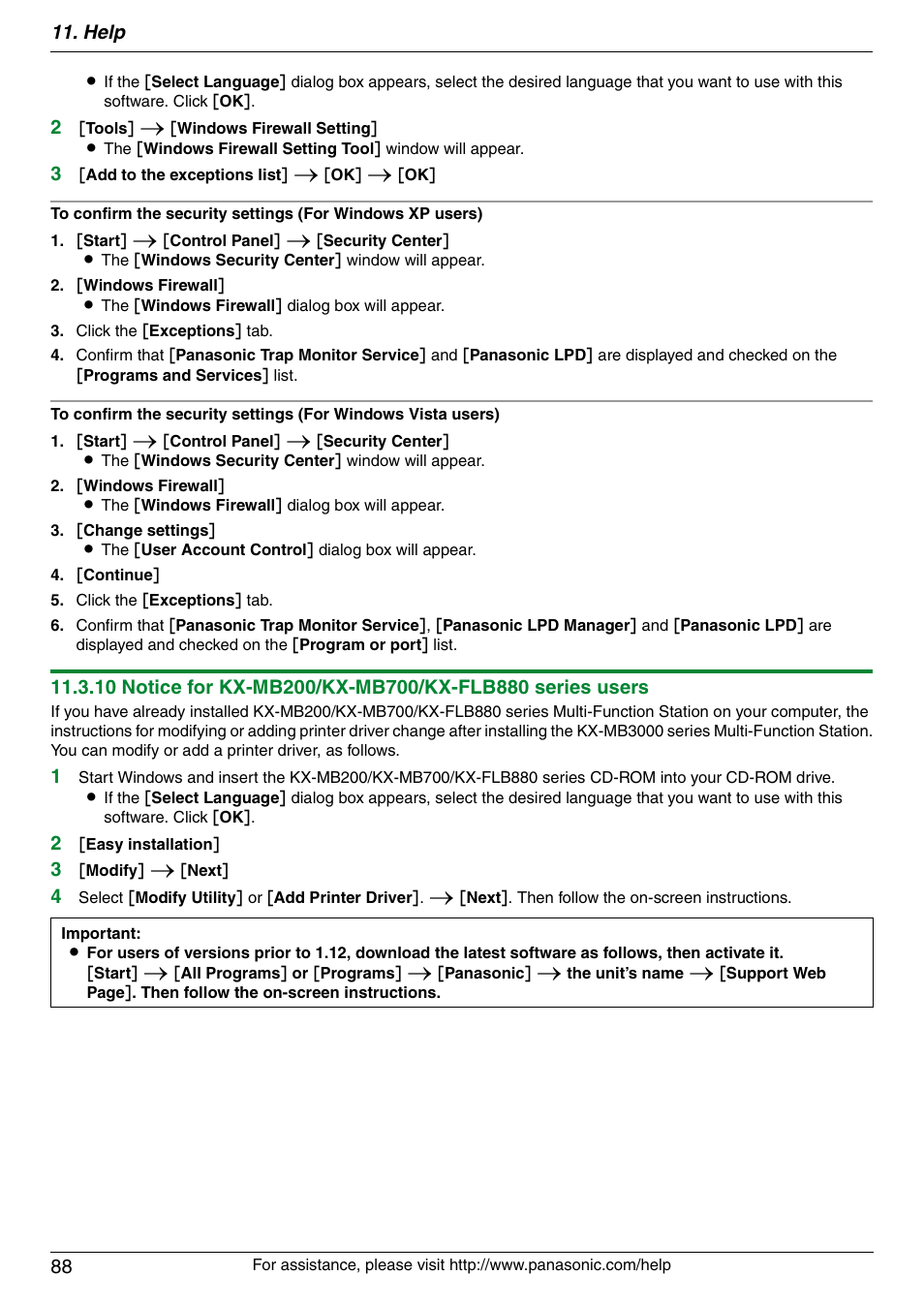 Panasonic KX-MB3020 User Manual | Page 88 / 116
